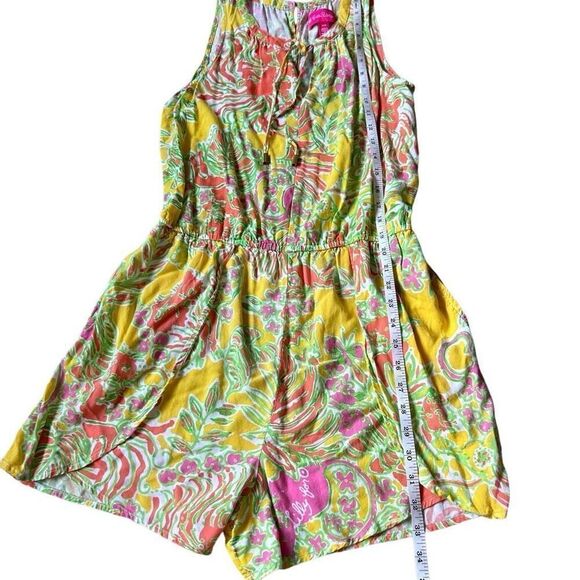 LILLY PULITZER FOR TARGET CHALLIS ROMPER HAPPY PLACE - Picture 5 of 5